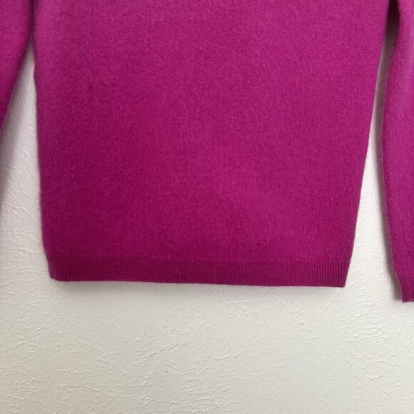 Alex Marie Valerie Sweater Wild Aster 100% Cashmere Size M 1/4 Button Soft Comfy - Picture 5 of 9
